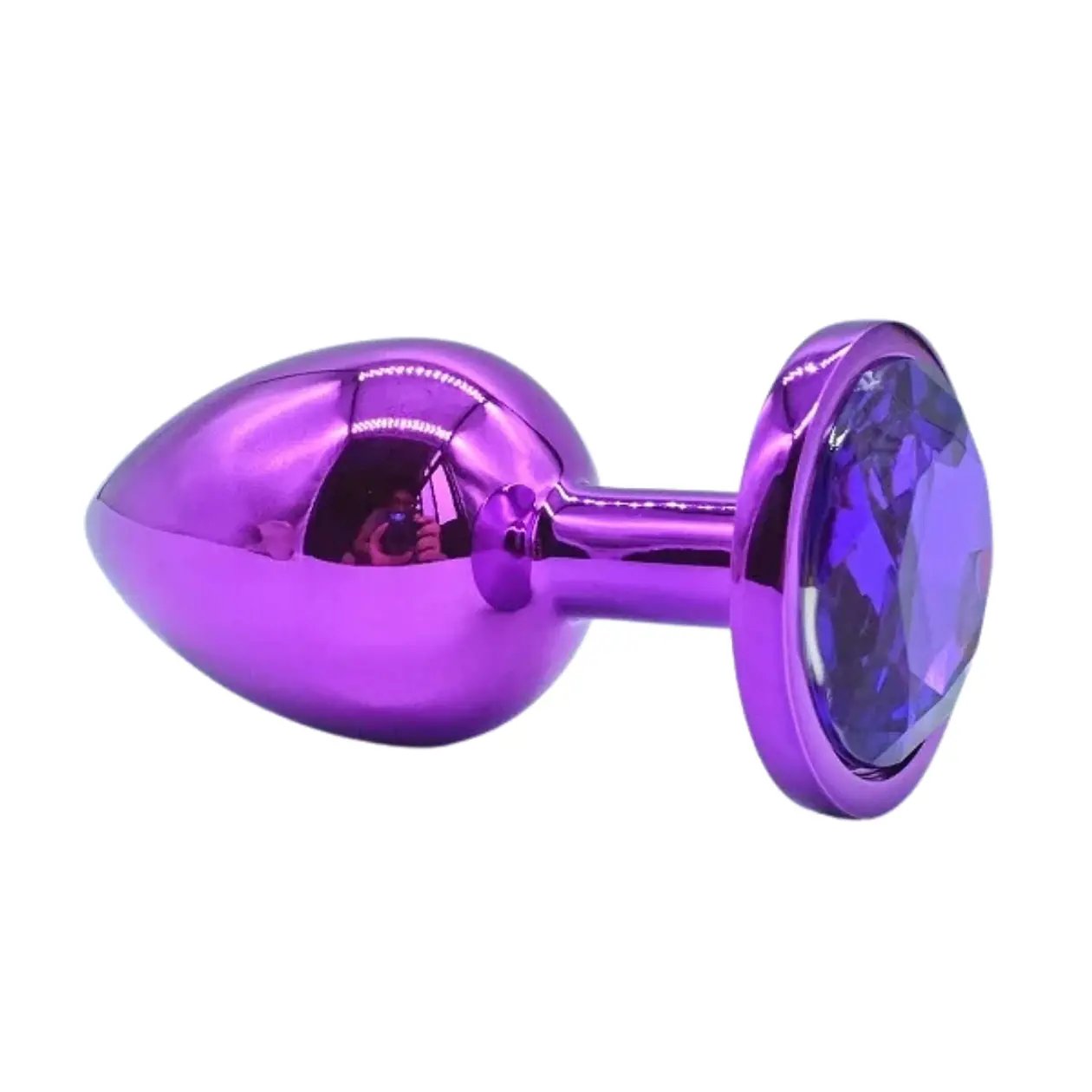 Purple Jewel Stainless Steel Butt Plug
